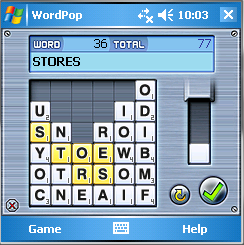 Word Pop Square Game